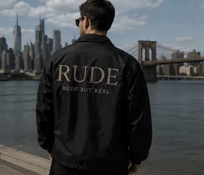 RUDE Coach Jacket — Obsidian