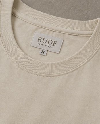 RUDE Oversized Tee — Collar