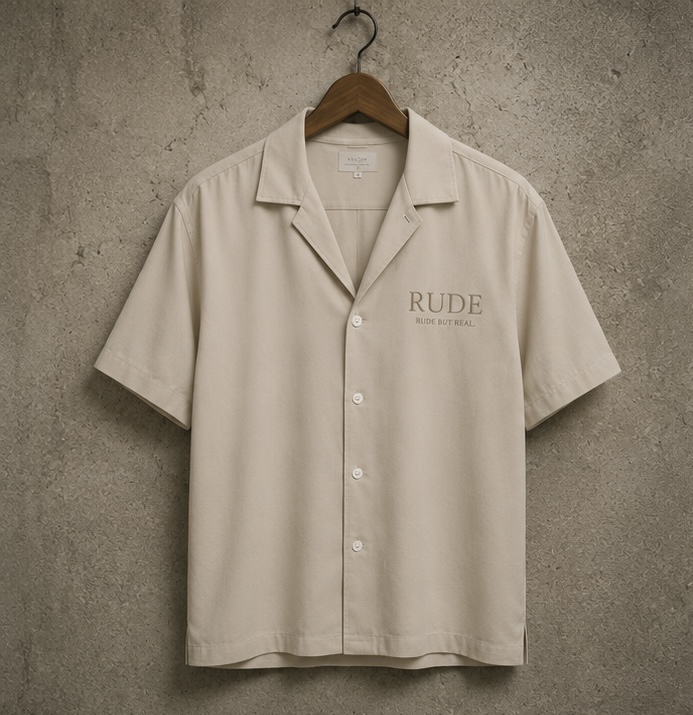 RUDE Camp Shirt — Bone