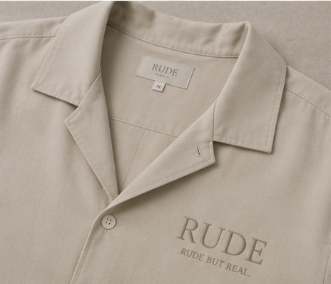 RUDE Camp Shirt — Collar