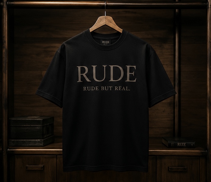 RUDE Tee — Obsidian