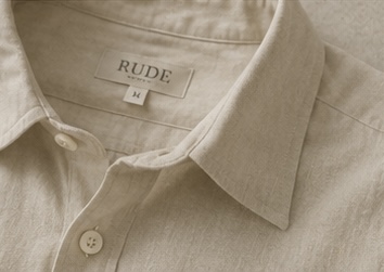 RUDE Linen Shirt — Collar