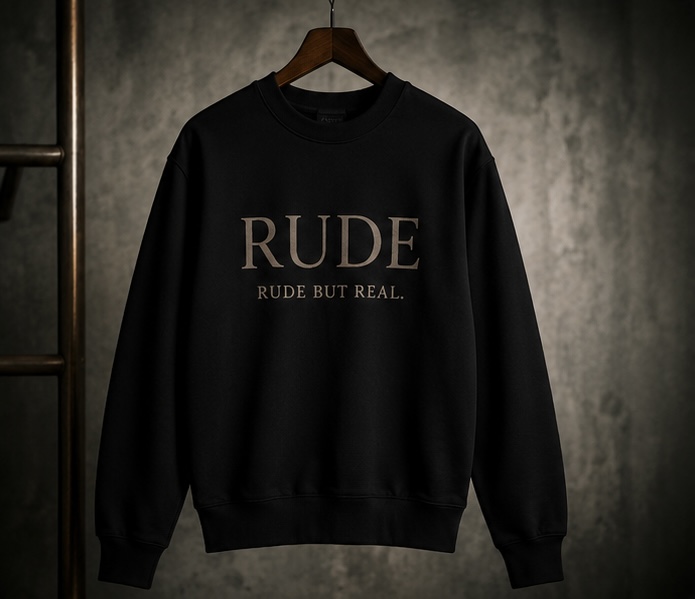 RUDE Crewneck — Obsidian