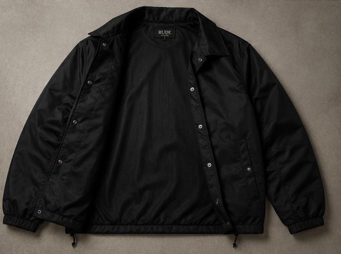 RUDE Coach Jacket — Mesh Lining