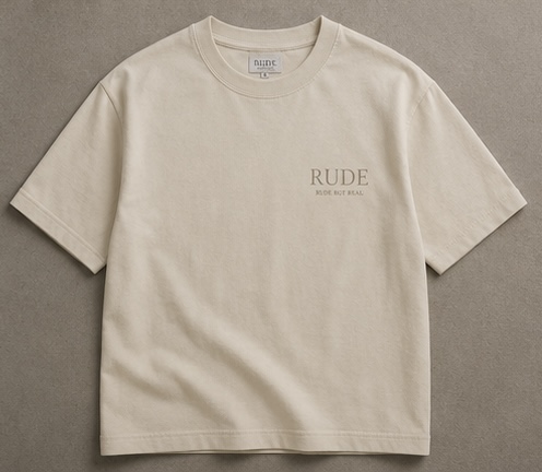 RUDE Oversized Tee — Front