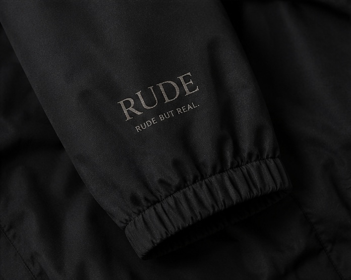 RUDE Hooded Jacket — Cuff Detail