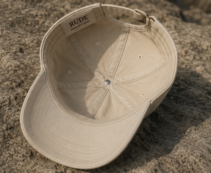 RUDE Cap — Bone Interior